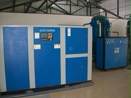 干式无油空压机应用于东莞某纺织厂