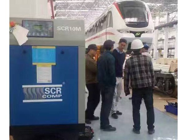 一台SCR10M皮带螺杆空压机应用于地铁案例